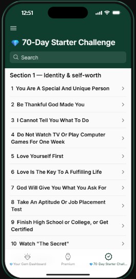 The Hidden Gems in Life Interactive eBook on smartphone